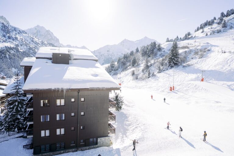 Residences on the piste in Le Hameau, Méribel-Mottaret